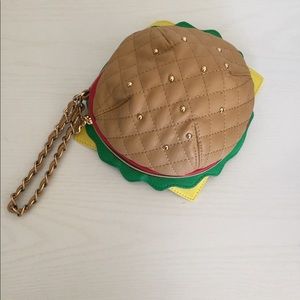 Betsey Johnson hamburger 🍔 wristlet